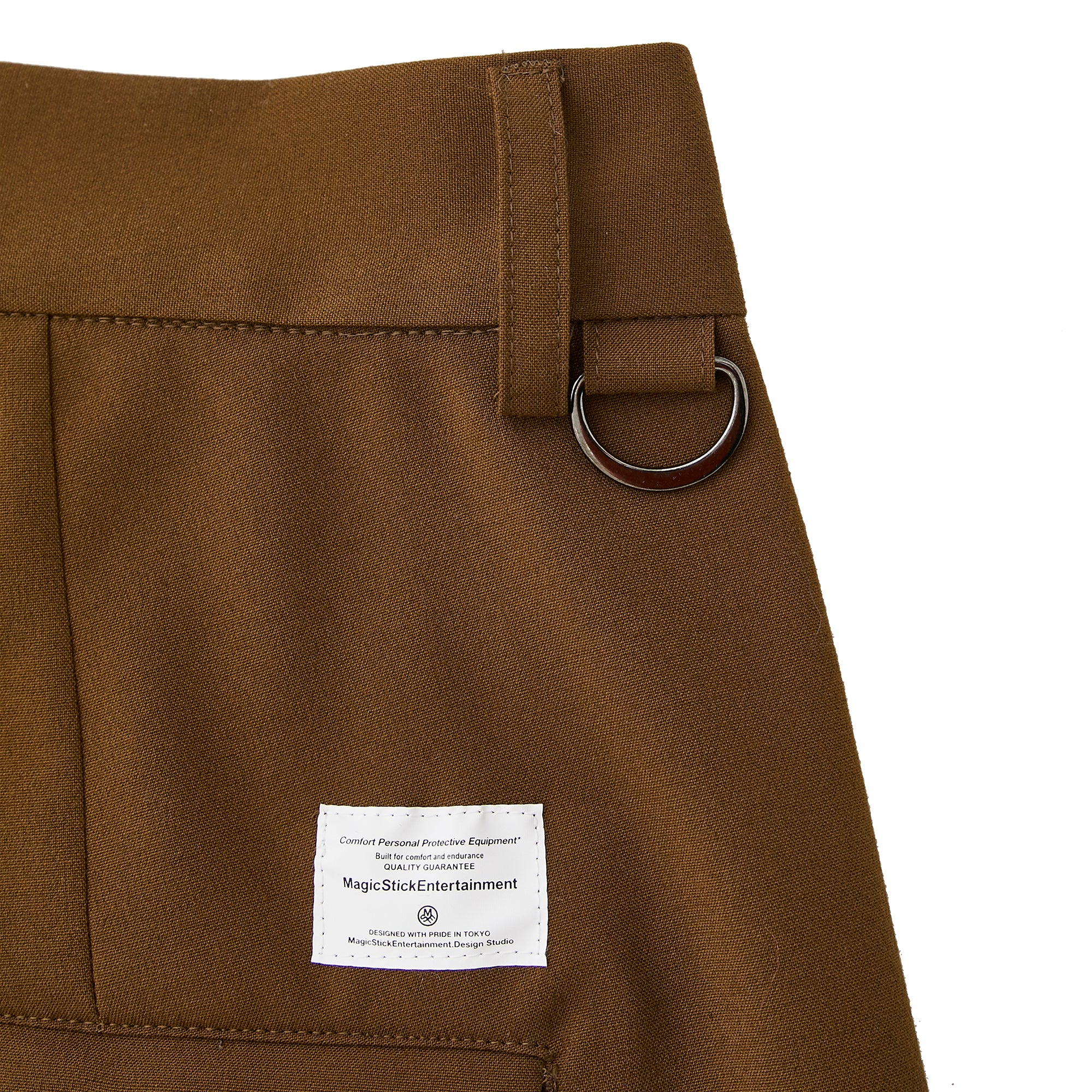 2 TUCK WID TROUSERS BROWN - Image 4