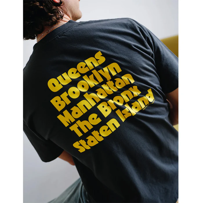 ALL BOROUGH APPLE POCKET T-SHIRT - VINTAGE BLACK - Image 6