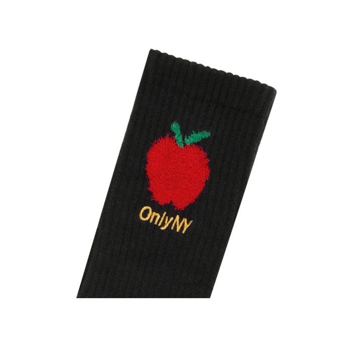 APPLE INTARSIA SOCKS - VINTAGE BLACK - Image 3