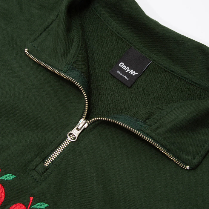 APPLE ROW QUARTERZIP - DARK GREEN - Image 2