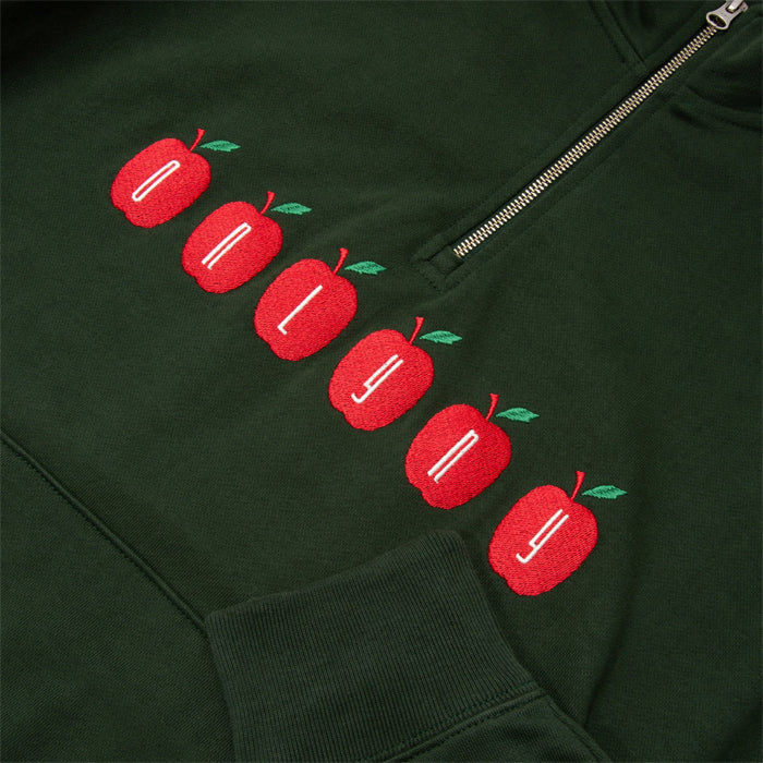 APPLE ROW QUARTERZIP - DARK GREEN - Image 3