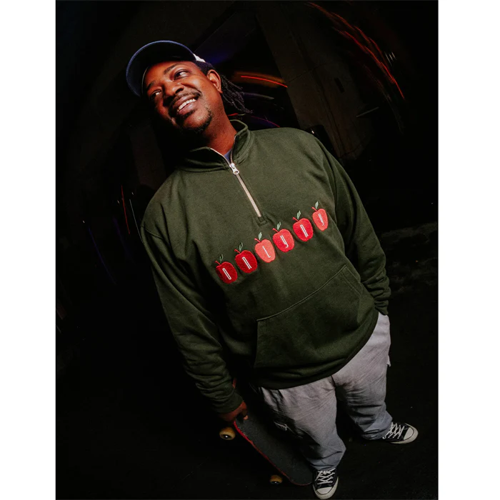 APPLE ROW QUARTERZIP - DARK GREEN - Image 5