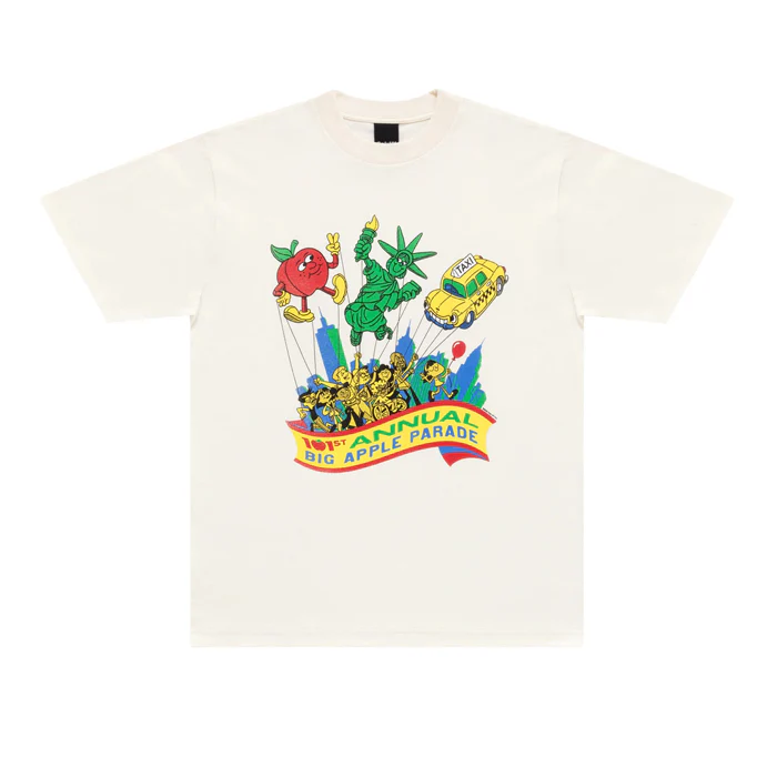 BIG APPLE PARADE T-SHIRT - NATURAL