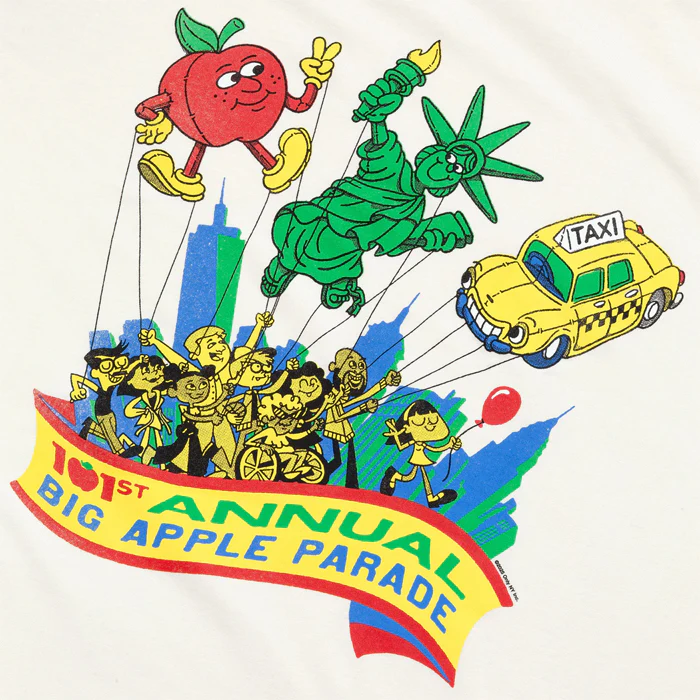 BIG APPLE PARADE T-SHIRT - NATURAL - Image 2