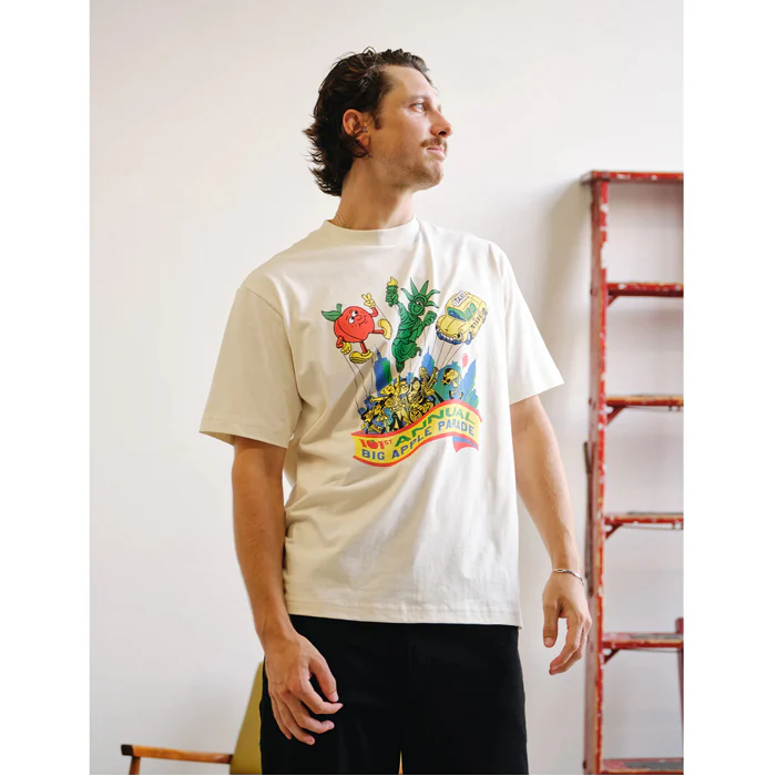 BIG APPLE PARADE T-SHIRT - NATURAL - Image 5