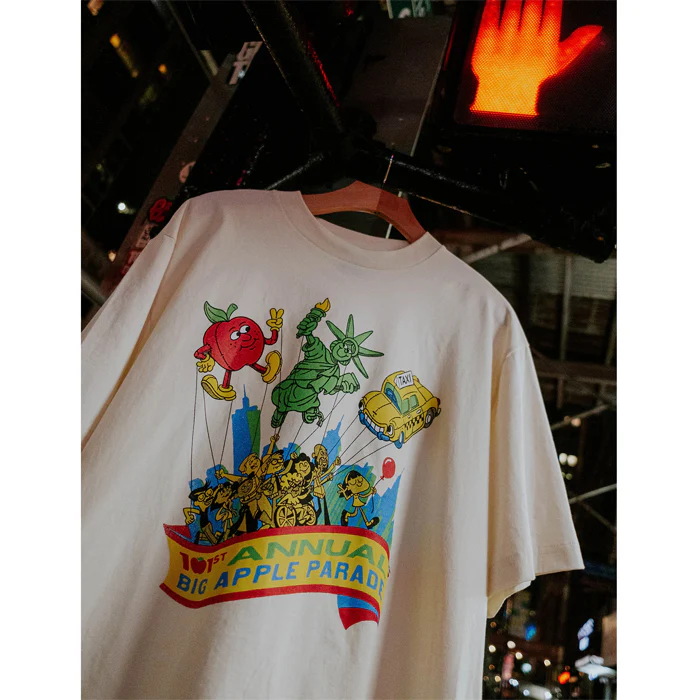 BIG APPLE PARADE T-SHIRT - NATURAL - Image 7