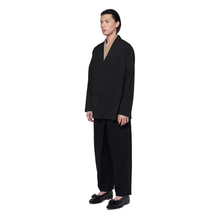 BLACK COLLARLESS OUTER (3 POCKETS) JR - Image 3