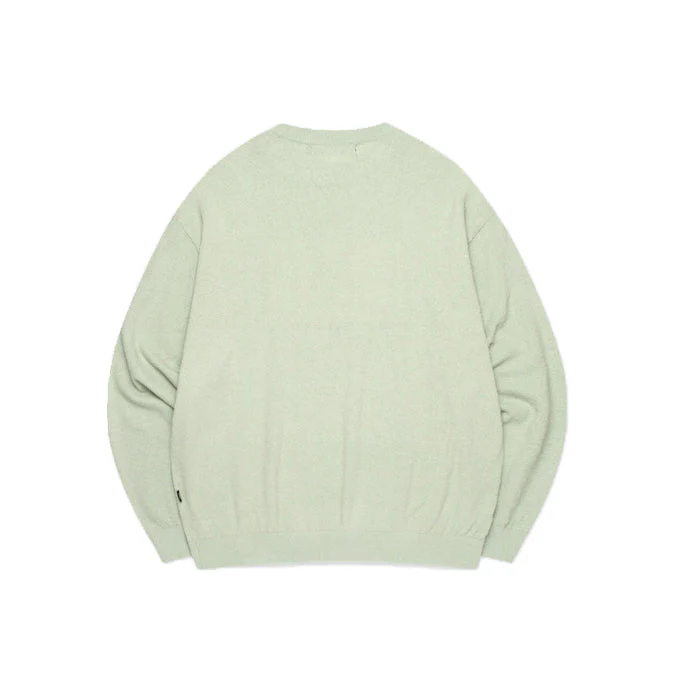 BOUCLE KNIT SWEATER GREEN - Image 2