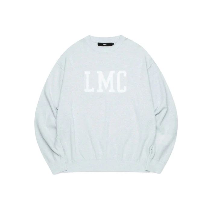 BOUCLE KNIT SWEATER SKY BLUE