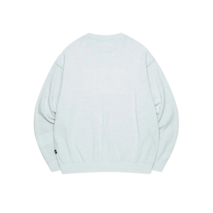 BOUCLE KNIT SWEATER SKY BLUE - Image 2