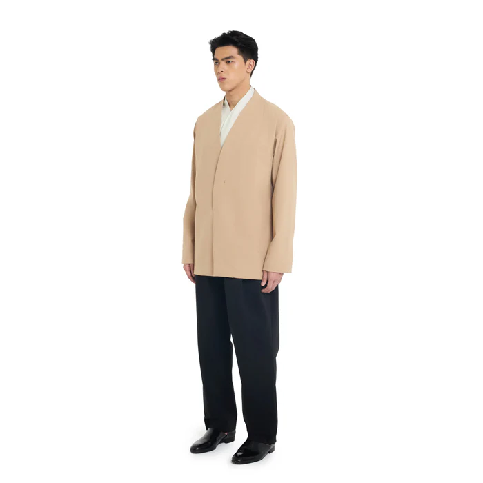 BROWN COLLARLESS OUTER - Image 3