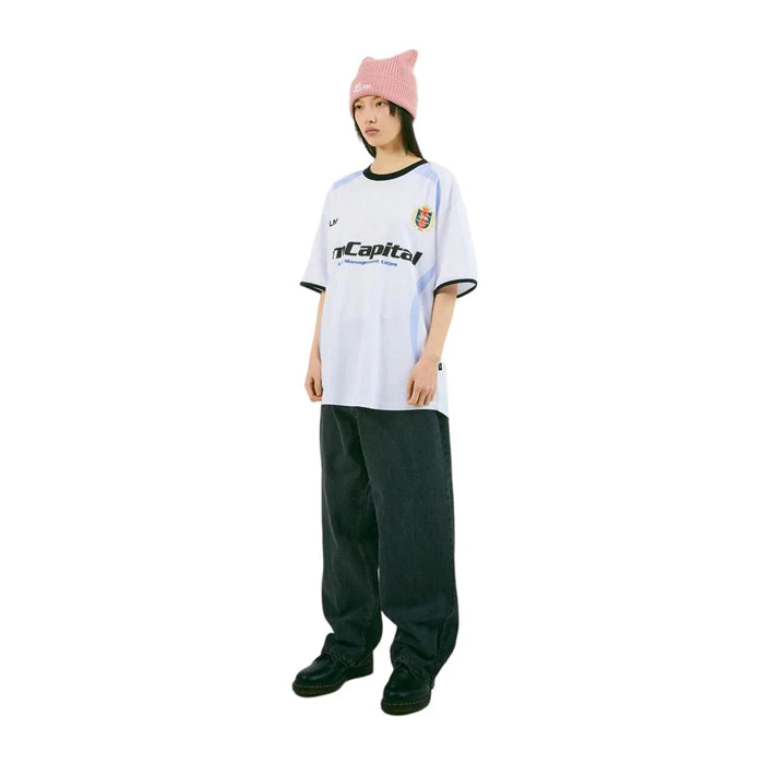 CAPITAL SOCCER JERSEY TEE WHITE - Image 4