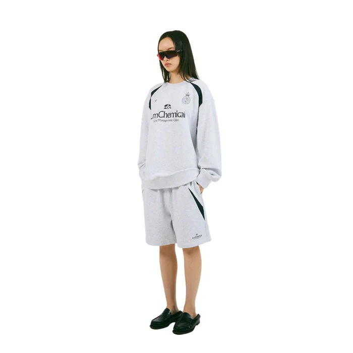 CHEMICAL SOCCER SWEATSHIRT LIGHT HEATHER GRAY - Image 3