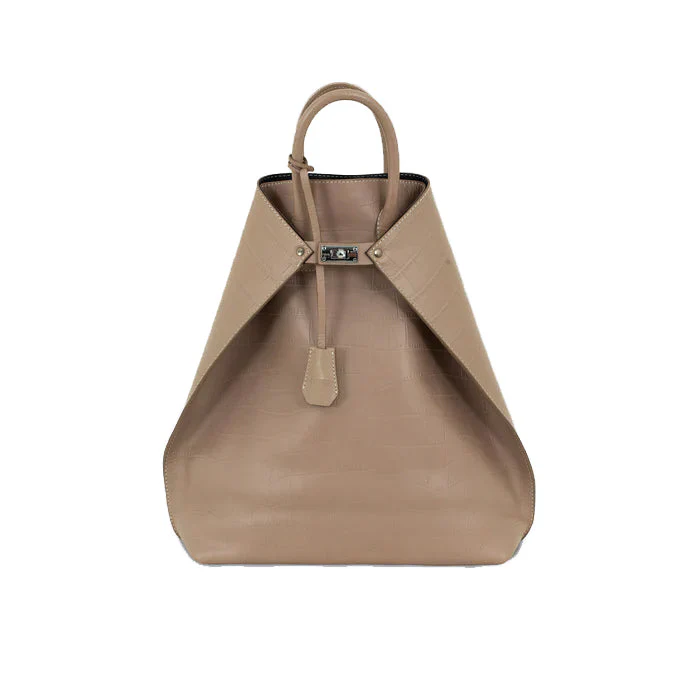 CLOSER BACKPACK ALLIGATOR BEIGE
