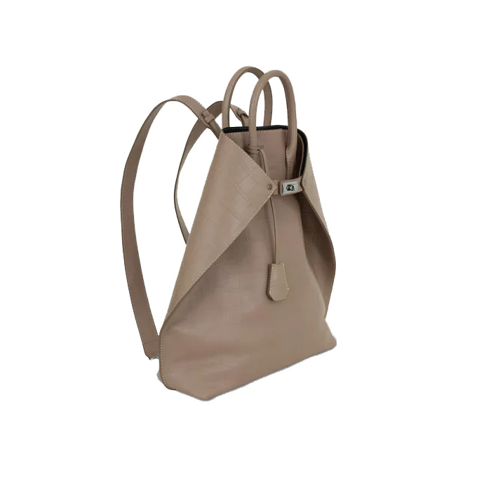 CLOSER BACKPACK ALLIGATOR BEIGE - Image 3