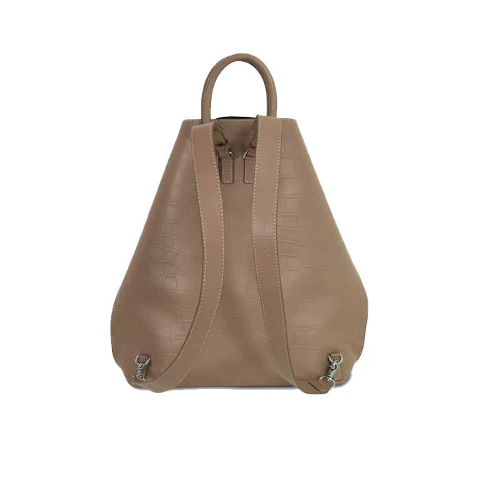 CLOSER BACKPACK ALLIGATOR BEIGE - Image 4