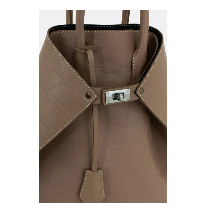 CLOSER BACKPACK ALLIGATOR BEIGE - Image 5