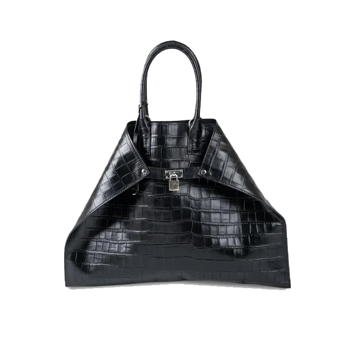 CLOSER BAG ALLIGATOR BLACK