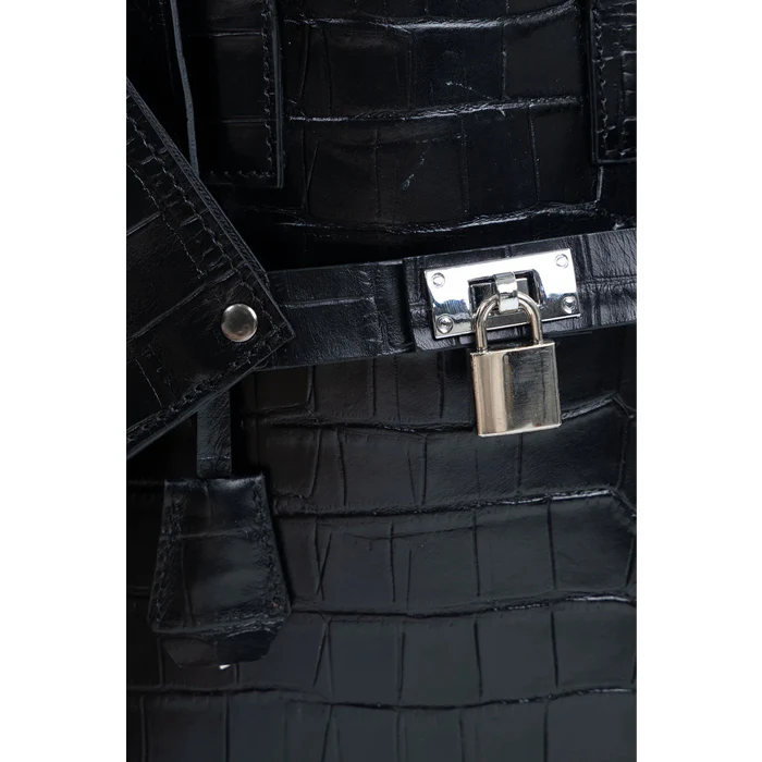 CLOSER BAG ALLIGATOR BLACK - Image 6