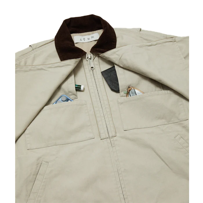COTTON CANVAS STEALTH POCKET WORK JACKET - Image 5