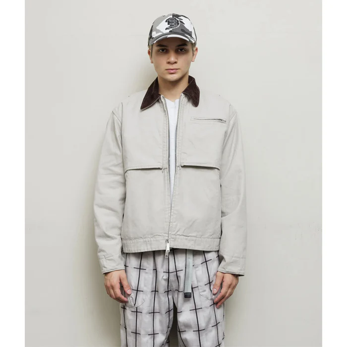 COTTON CANVAS STEALTH POCKET WORK JACKET - Image 9