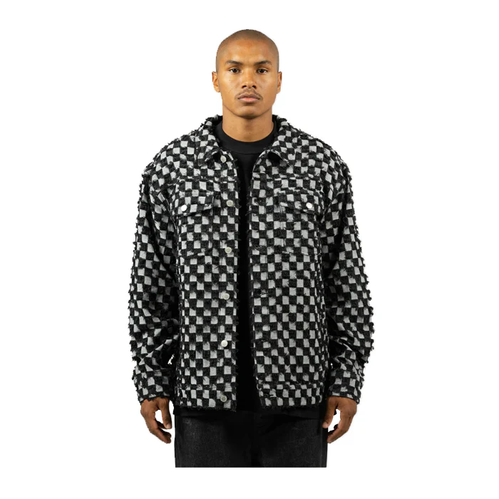 CURFEW CHECKER TRUCKER JACKET - Image 3