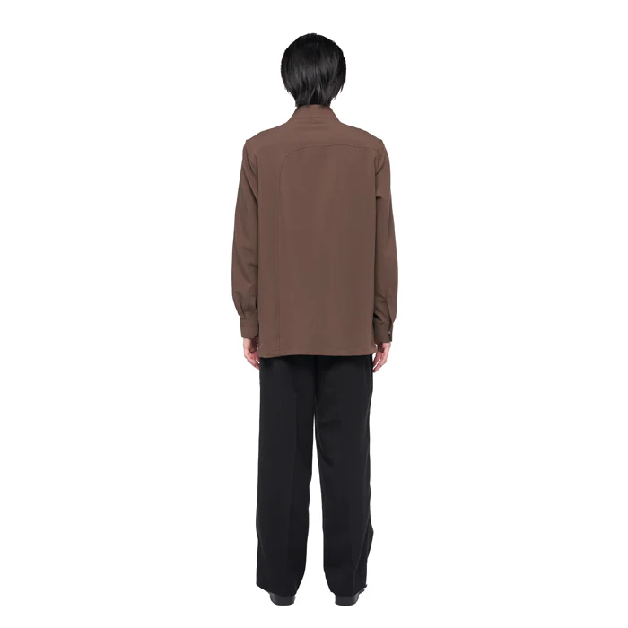 DARK ETOUPE COLLARLESS PART 6 LONGSLEEVES JS - Image 4
