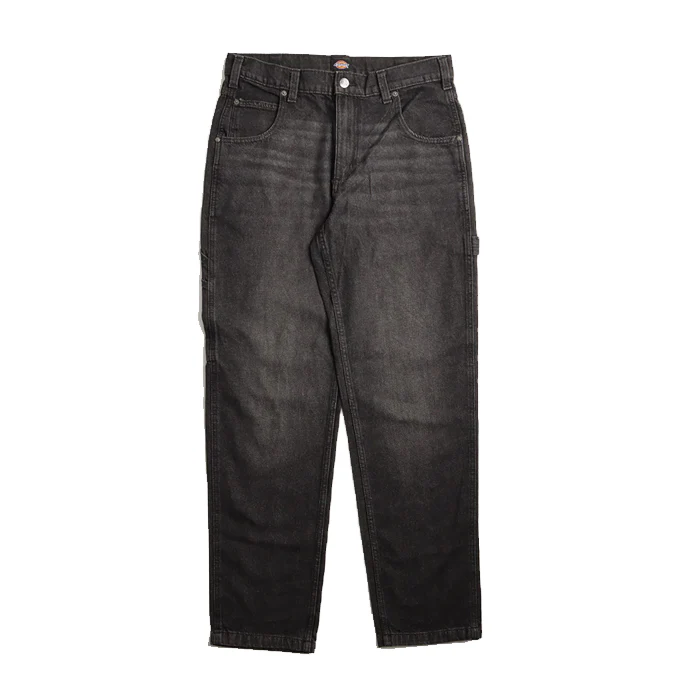 DICKIES - Denim Garyville Pants (BLACK WASH FADED)