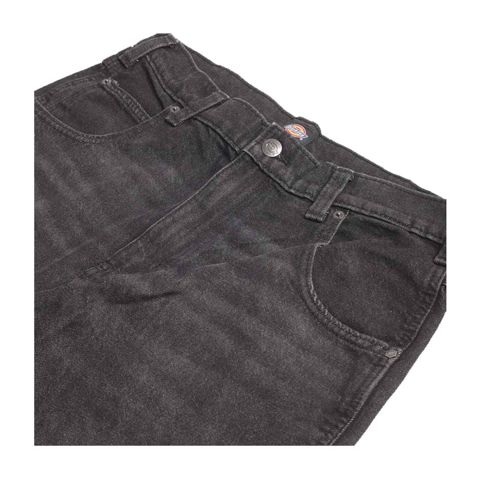 DICKIES - Denim Garyville Pants (BLACK WASH FADED) - Image 3