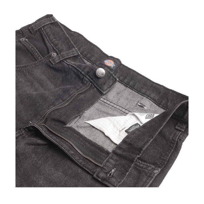 DICKIES - Denim Garyville Pants (BLACK WASH FADED) - Image 4