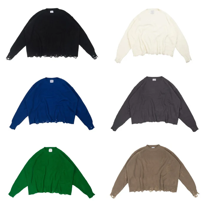 Distress Knit Sweater - Image 3