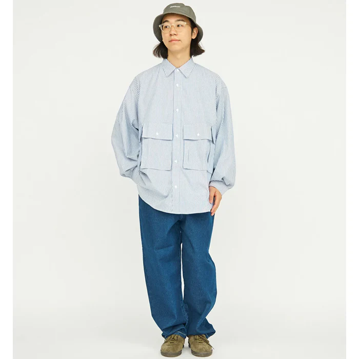 Dry Oxford Corporate L/S Blue Stripe - Image 5