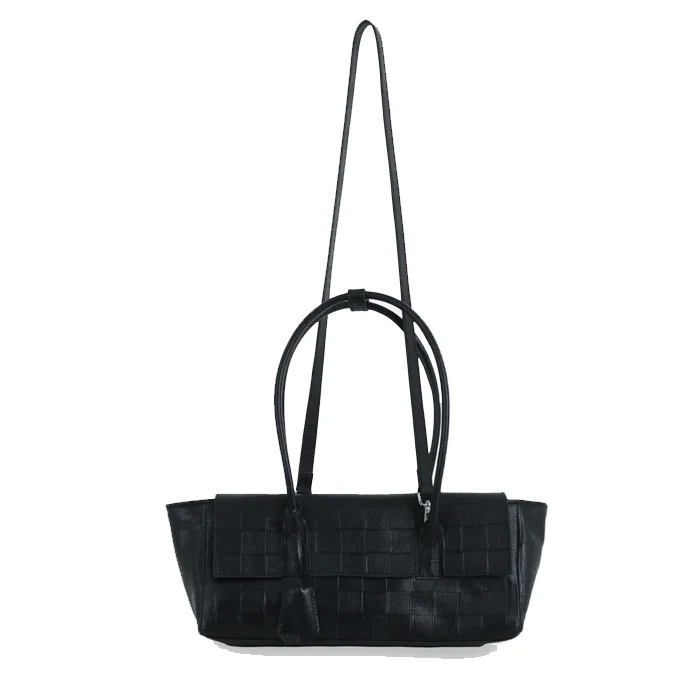 ESSENS BAGUETTE BAG  CHECK BLACK - Image 2