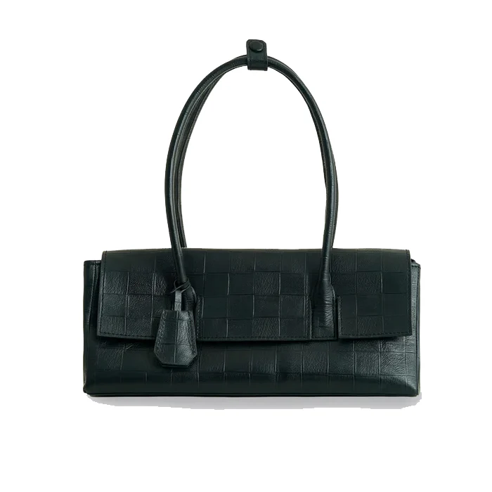 ESSENS BAGUETTE BAG  CHECK BLACK - Image 7