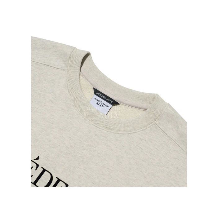 ESSENTIAL LOGO SWEATSHIRT OATMEAL - Image 3