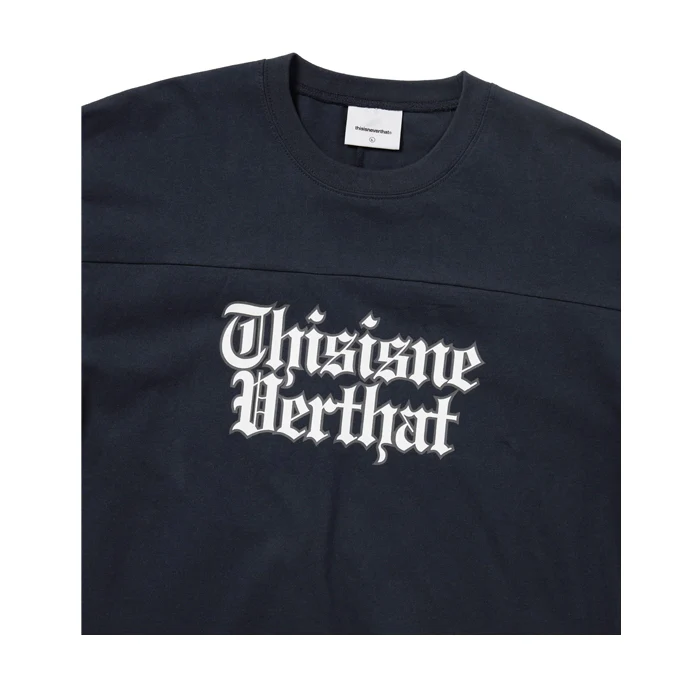 Football Tee Navy - Image 3