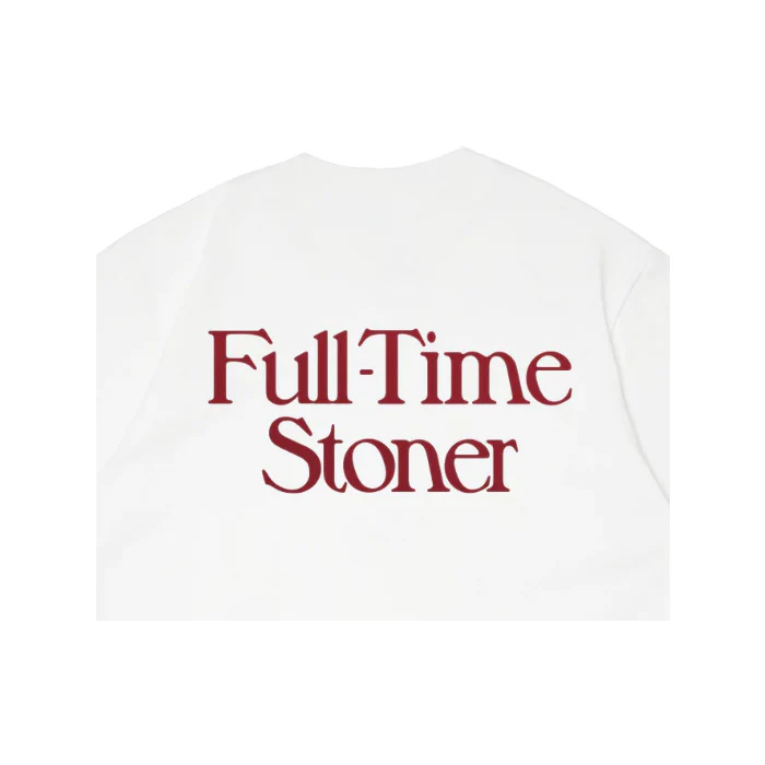 FULL-TIME STONER TEE WHITE - Image 3