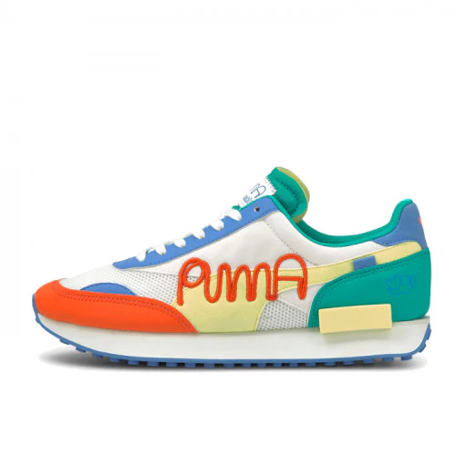 Future Rider Mr Doodle Puma White-Yellow - Image 2