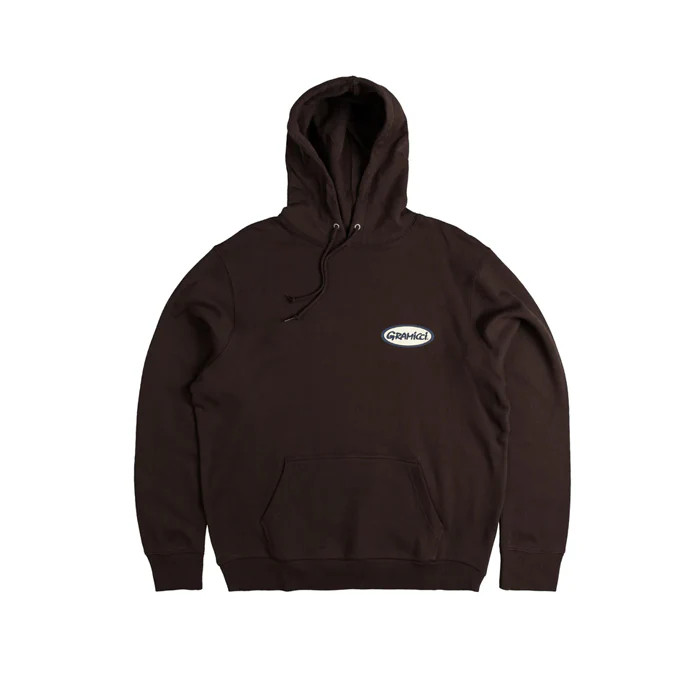 Gramicci Oval Hooded Sweatshirt Brown - Image 2