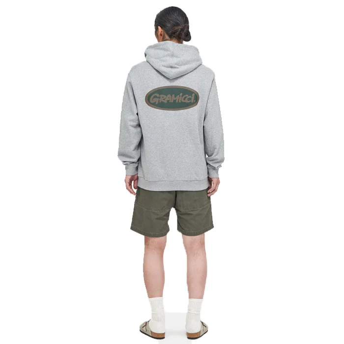 Gramicci Oval Hooded Sweatshirt Brown - Image 3