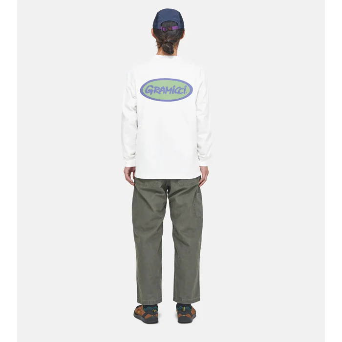 Gramicci Oval L/S Tee White - Image 4
