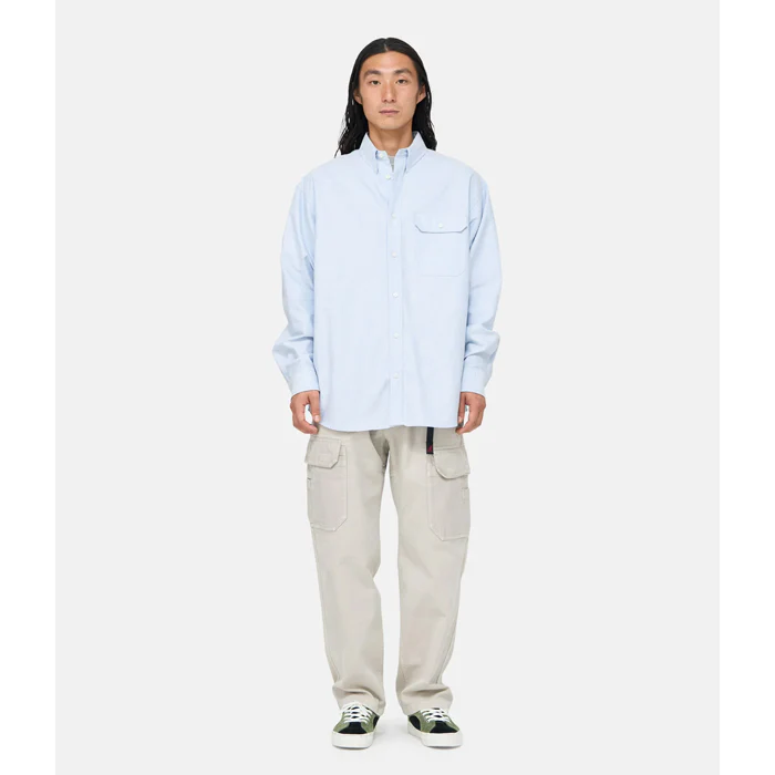 Gramicci Oxford Button Down Stance Shirt Blue - Image 2