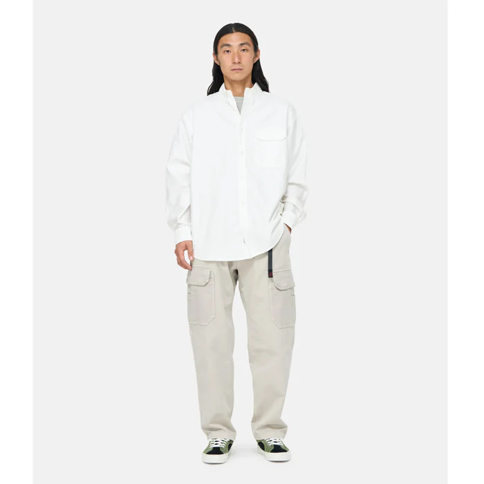 Gramicci Oxford Button Down Stance Shirt White - Image 3