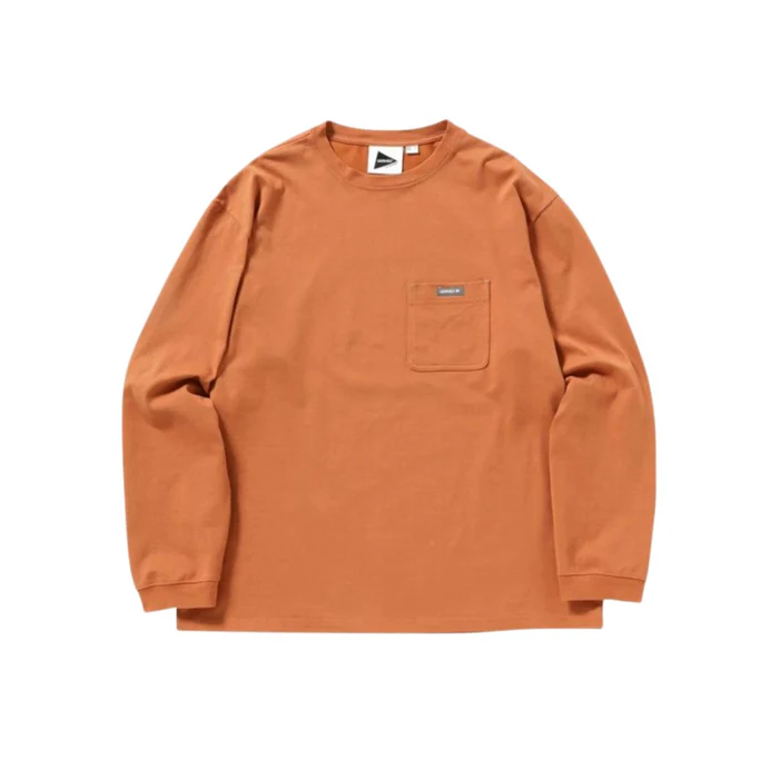 Gramicci X And Wander Backprint L/S Tee- Orange - Image 2