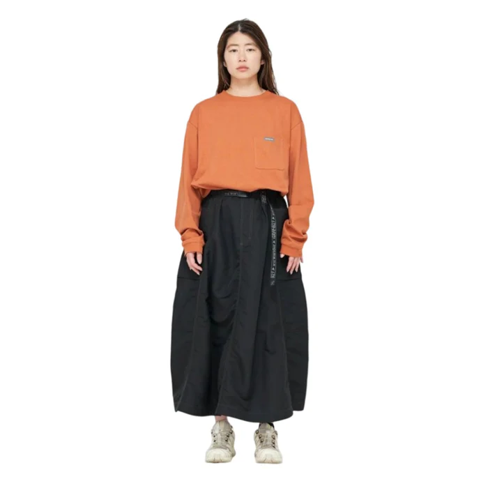 Gramicci X And Wander Backprint L/S Tee- Orange - Image 3
