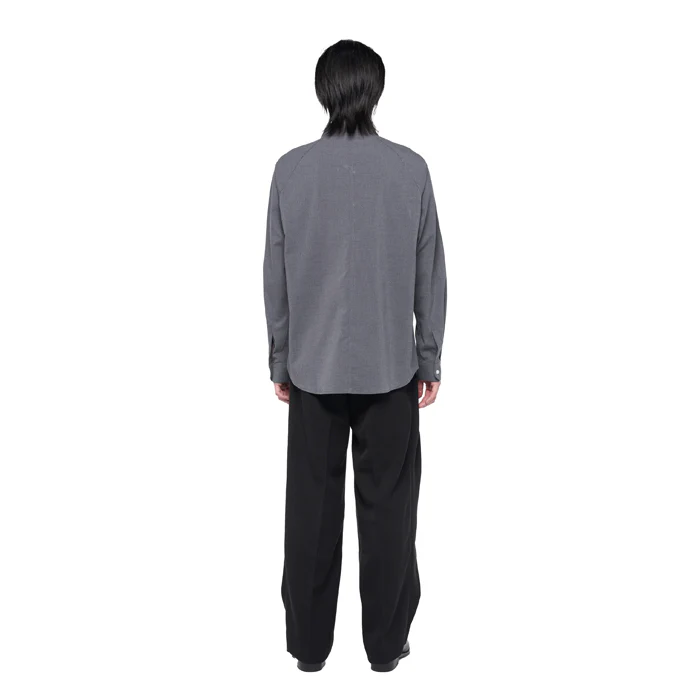 GREY LONGSLEEVES SHIRT WITH REVERSE COLLAR JR - Image 4