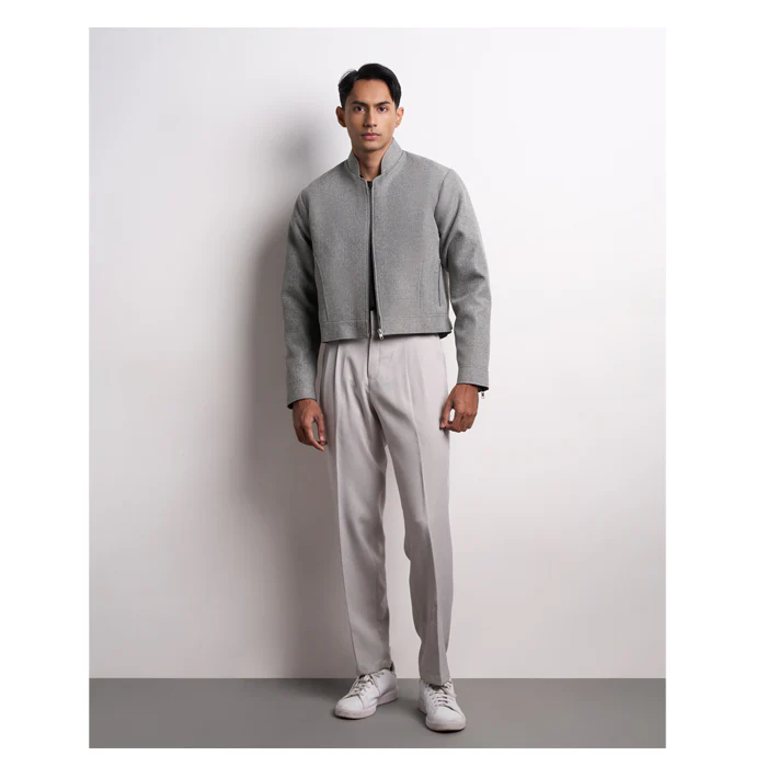 GREY SILUET FIT JACKET - Image 3