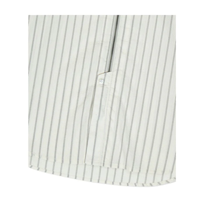 Hi Neck Two Way Zip Up Shirt - Image 5