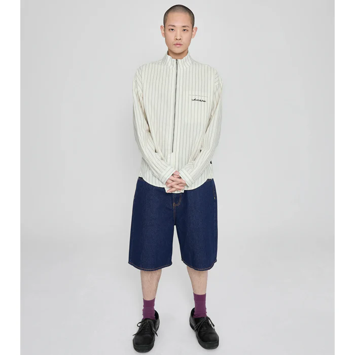 Hi Neck Two Way Zip Up Shirt - Image 6