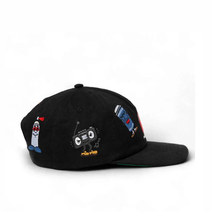 HOMIES OF NEW YORK PINCH FRONT HAT - BLACK - Image 4